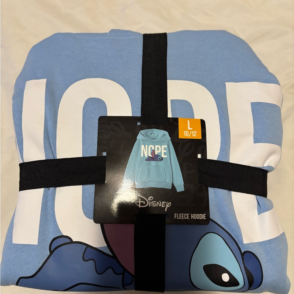 Disney Light Blue Stitch 'NOPE' Pullover Hoodie
